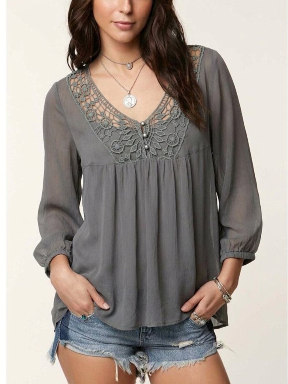 Jules + James Embroidered Blouse